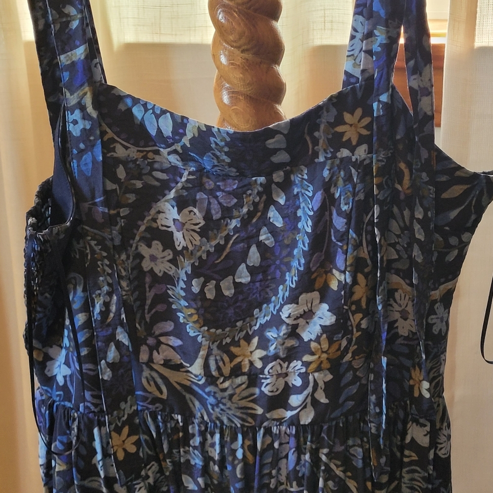 Floral Maxi Skirt in Navy Blue, Rachel Zoe, L, See Pics For Details - Picture 12 of 16